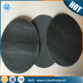 20 40 60 80 mesh 255mm de diâmetro preto fio de pano packs extrusora de plástico pacote de tela de filtro